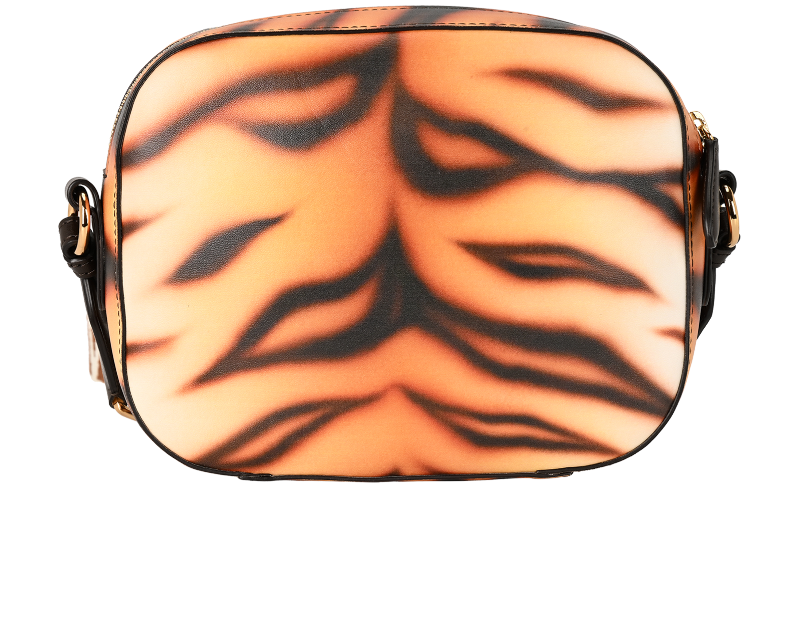 Logo Tiger Camera Bag, &pound;395, Handbags, Brown/Orange, Faux Leather, Back view